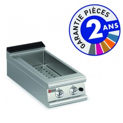 Bain-marie gaz - 1 bac GN 1/3 + 1 bac GN 1/1 - Gamme 900 - Baron