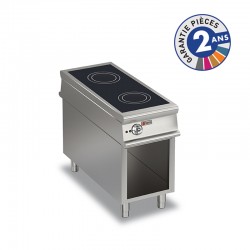 Plaque de cuisson à induction sur placard ouvert - 2 zones - Gamme 1100 - Baron - 110PCVIND450