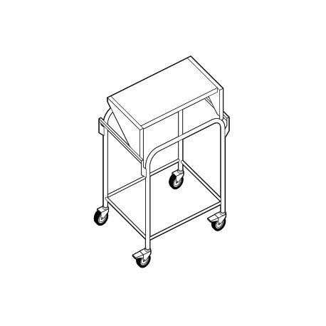 Chariot porte sturcture à plateau fixe - ACS011