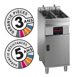 Friteuse électrique sur coffre - 2x 7-8 litres - Valentine - EVOC2200