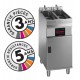 Friteuse électrique sur coffre - 2x 7-8 litres - Valentine - EVOC2200T