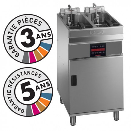 Friteuse électrique sur coffre - 2x 9-10 litres - Valentine - EVOC2525T