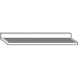 Etagère murale barreaudée en inox - Profondeur 400 mm - Longueur 1000 mm - EMB410T