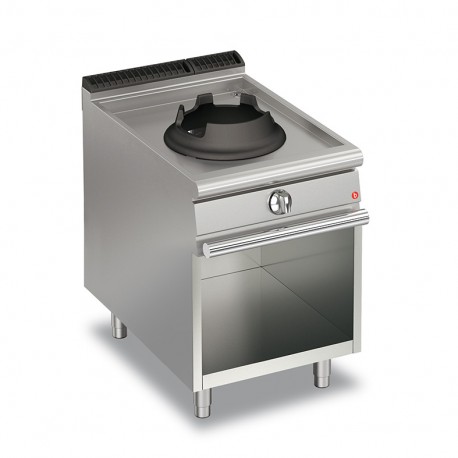 Wok Gaz 2 Feux sur Placard Ouvert Diamante 90 - 2x10 ou 2x14 kW - Olis Pas  Cher