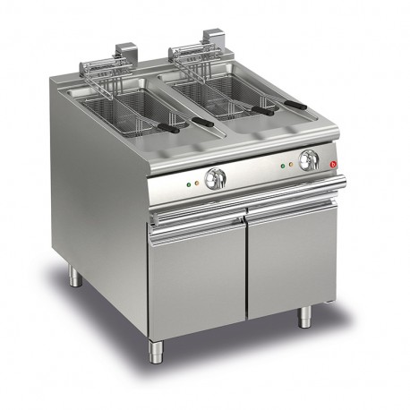 Friteuse électrique monobloc - 15 + 15 litres - Gamme Queen 700 - 70QFRIE815 - Baron