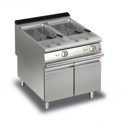 Friteuse gaz monobloc - 20 + 20 litres - Gamme Queen 900 - 90QFRIG820 - Baron