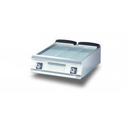 Élément top - Grillade électrique - Plaque rainurée chromée - DIAMANTE 90 - OLIS - D9410TFTECR