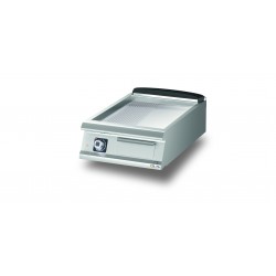 Élément top - Grillade électrique - Plaque 1/3 rainurée AISI 430 - DIAMANTE 90 - OLIS - D9310TFTE13R