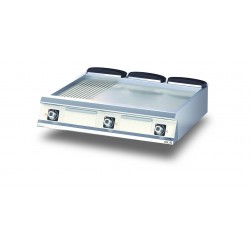 Élément top - Grillade électrique - Plaque 1/3 rainurée AISI 430 - DIAMANTE 90 - OLIS - D9610TFTE13R