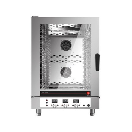 Four mixte électrique à injection de vapeur - 10 niveaux GN 1/1 et 600 x 400 - Horizon 3 - HOE101D - Baron