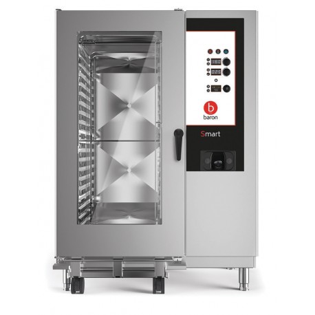 Four mixte électrique à chaudière - 20 niveaux GN 2/1 (40 NIVEAUX GN 1/1) - SMART - BSEB202D - Baron