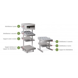 Support plateaux et support de distribution - SELF-SERVICE 750 - SET - Nosem