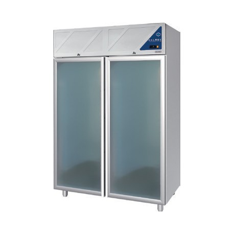 Armoire réfrigérée double température 0/+10 / -18/-22 - 2 portes vitrées - 1400 L - Sans groupe logé - DA1400PNVSG-3 - Dalmec