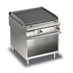 Grillade pierre de lave à gaz sur placard - Grille 48 dm² - Gamme Queen 900 - 90QGLIG800 - Baron