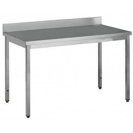 Table adossée inox profondeur 700 mm