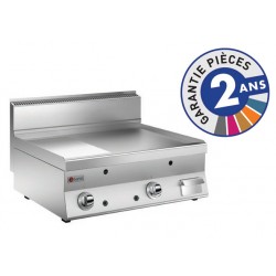 Grillade à gaz - Plaque 2/3 lisse AISI 430 - 44 dm² - Gamme 650 - 60FTG823 - Baron
