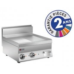 Grillade électrique - Plaque 1/2 lisse AISI 430 - 33 dm² - Gamme 650 - 60FTE623 - Baron