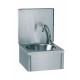 Lave-mains inox mural avec dosseret - Sans distributeur - LVMAINS