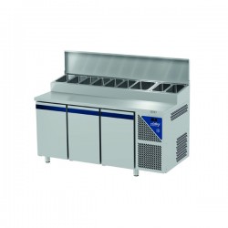 Table snack positive +4/+10°C - 606 L - 3 portes pleines - Prof. 800 - 600 x 400 - Dalmec