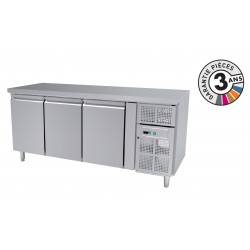 Desserte réfrigérée positive 386 L - 3 portes - Avec groupe logé - Avec dosseret - SN3200TN - Nosem