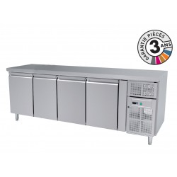 Desserte réfrigérée positive 511 L - 4 portes - Avec groupe logé - Avec dosseret - SN4200TN - Nosem