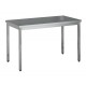 Table centrale inox profondeur 700 mm - Longueur 1000 mm - Sans étagère - TTC710T