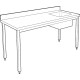 Table adossée inox avec bac profondeur 700 mm - Bac à droite - Longueur 1200 mm - TACFD712T