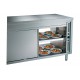 Meuble central inox chauffant profondeur 700 mm - Longueur 1400 mm - Simple face - TCH14T