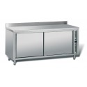 Meuble chauffant inox